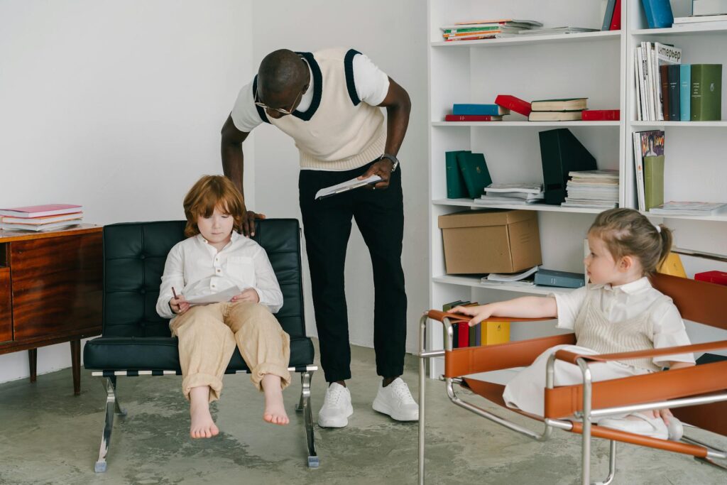 A counselor's office, symbolizing professional help for children experiencing divorce. — signs grandchildren need suppor…