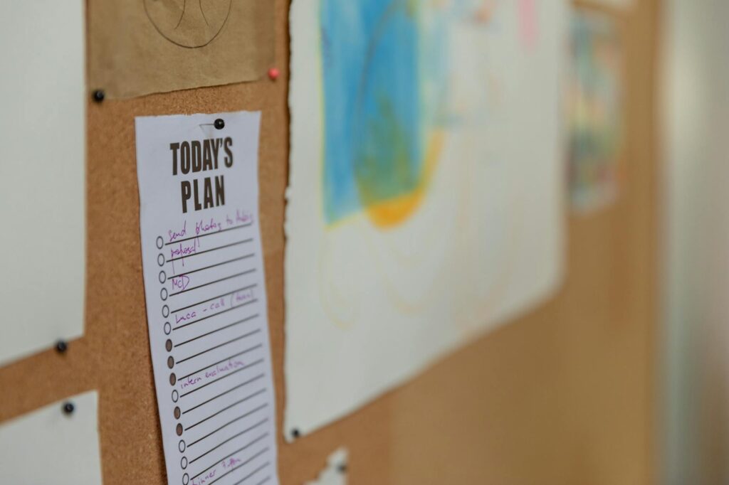 A list of resources available to grandfamilies in Utah, displayed on a bulletin board. — grandfamilies legal rights Utah