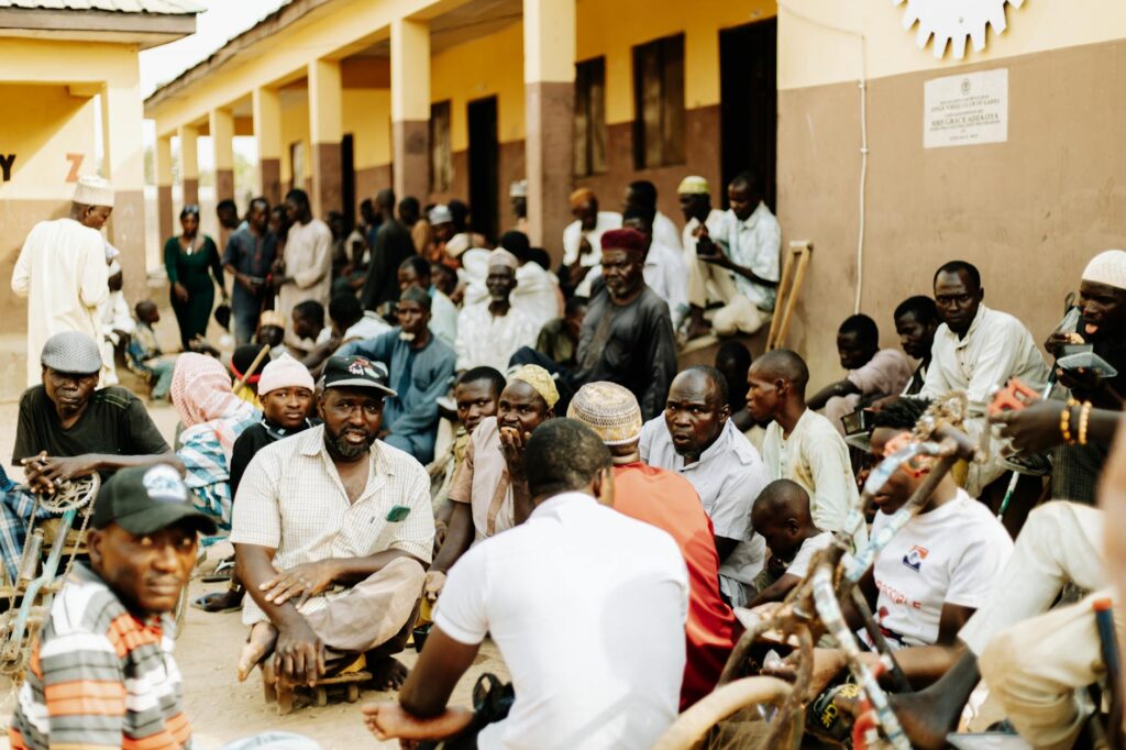 A photo of a supportive group of grandparents meeting at a community center. — free legal resources grandparents Utah