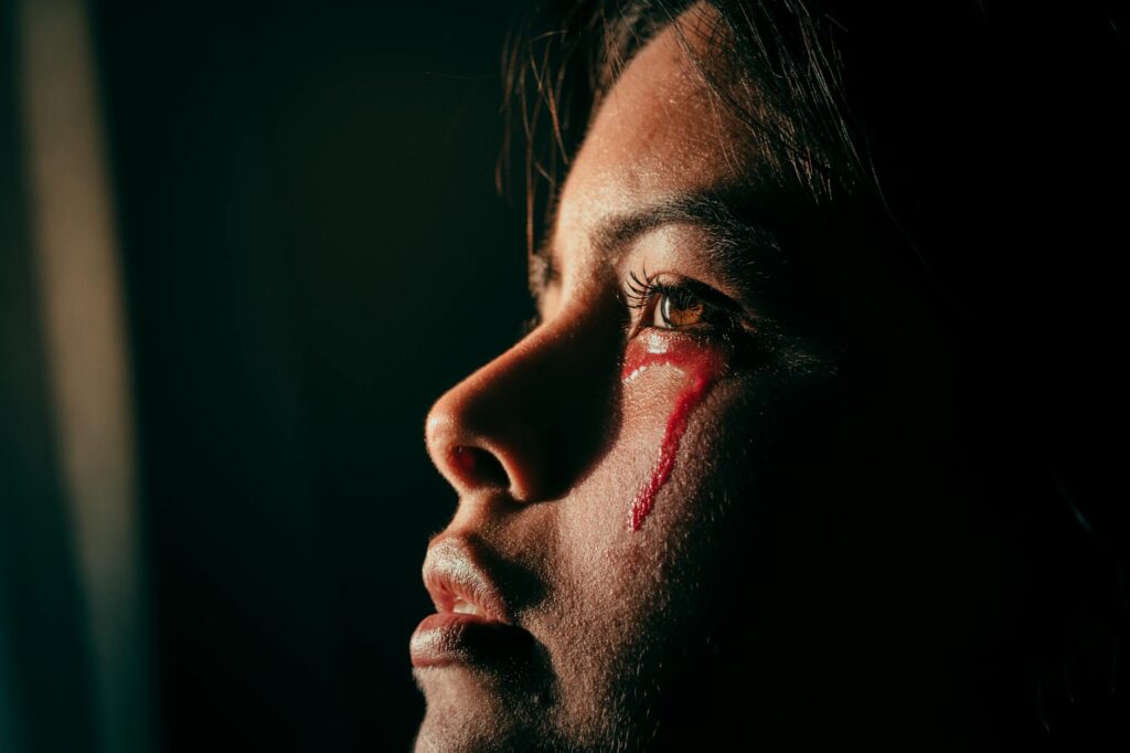 A visual representation of the emotional toll of substance abuse on families, like a split image showing happy and sad fac…