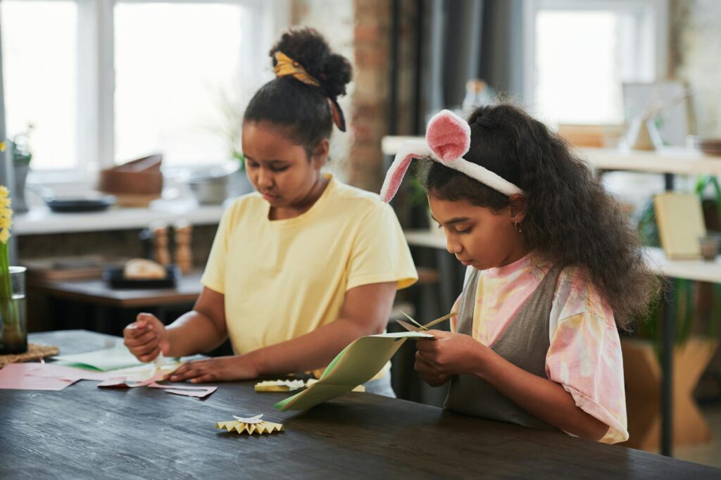 Grandfamilies engaging in a hands-on art project during a weekend event. — community events grandfamilies Utah