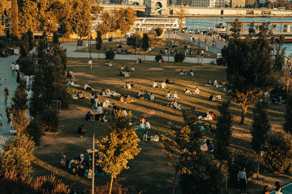 a warm gathering of a grandfamily in a park setting — resources for grandfamilies Utah