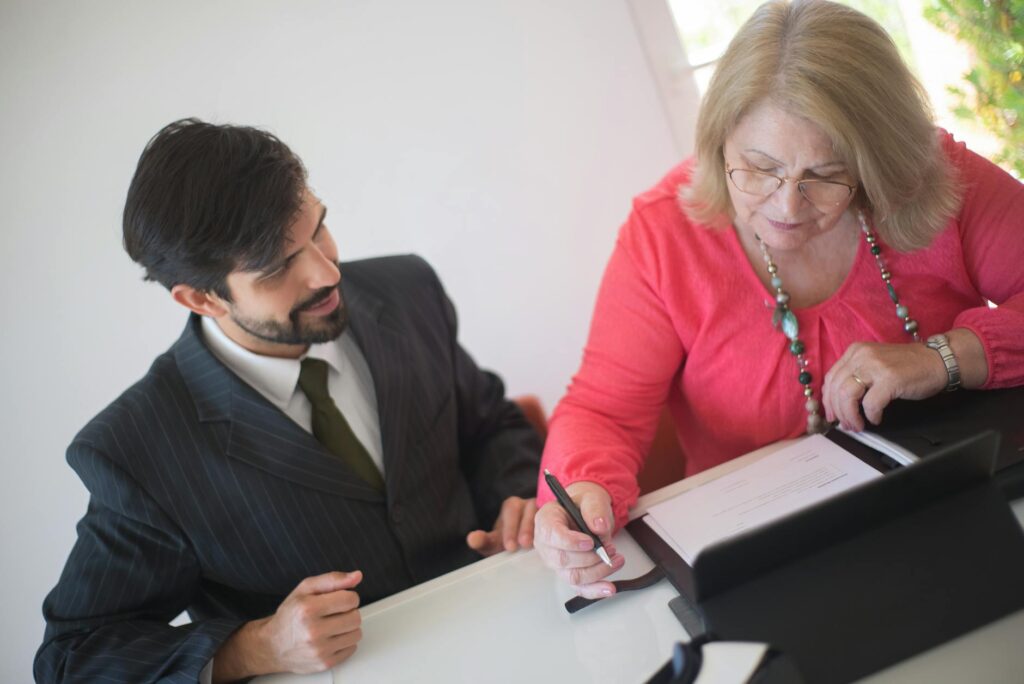 A legal professional providing guidance to a grandparent about custody issues. — resources for grandparents Utah