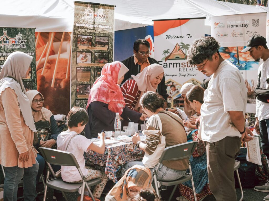 A vibrant community event for grandparents, with booths and activities that promote interaction. — grandfamilies events …